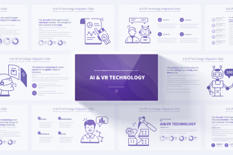 Artificial Intelligence & Virtual Reality Technology PowerPoint Infographics Slides